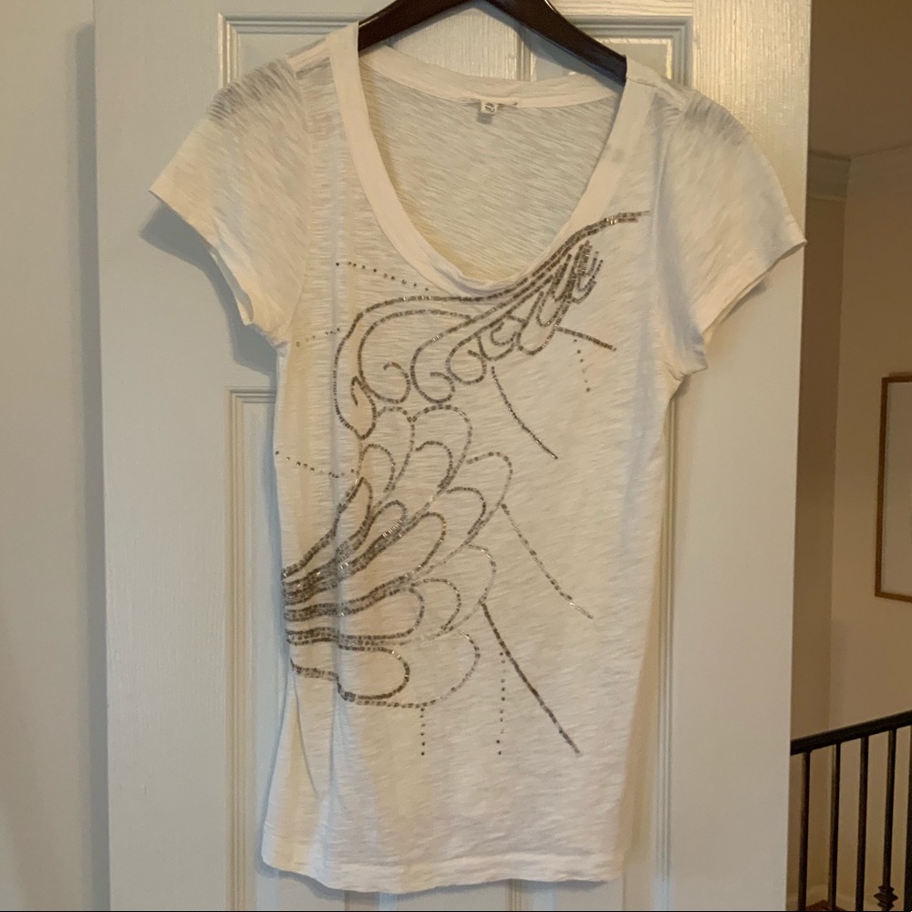Gorgeous Silver Beaded Tee